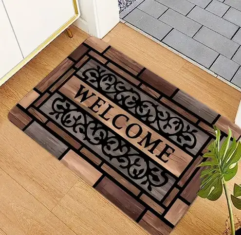 Crystal Velvet Floor Mat Style 3