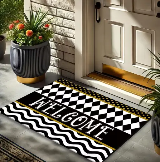 Crystal Velvet Floor Mat Style 4