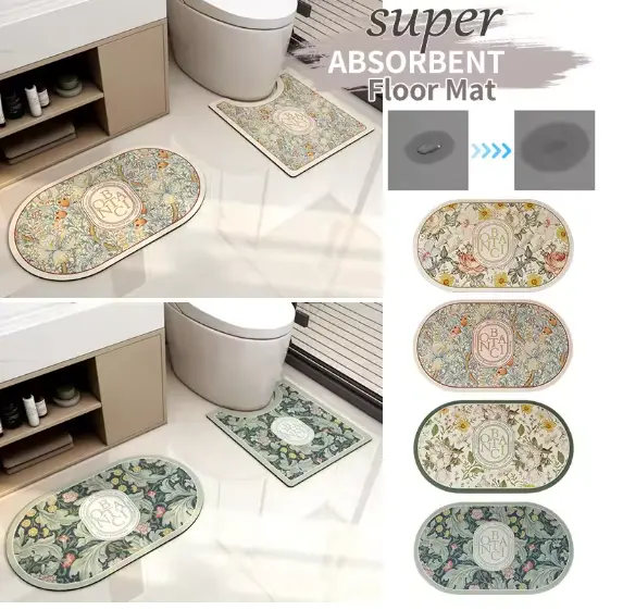 Vintage Style Floor Mat Style 5